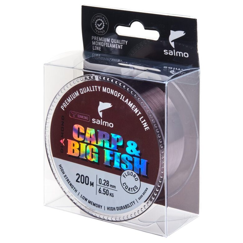 Salmo Diamond Carp & Big Fish Fluoro Coated Dark Brown 200m