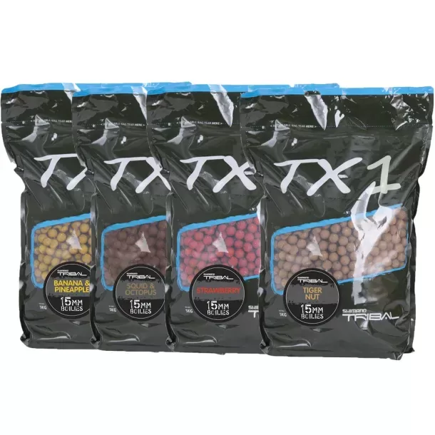 SHIMANO Tribal TX1 Feed Boilies pašariniai - šeriminiai boiliai (20 mm, 1 kg)