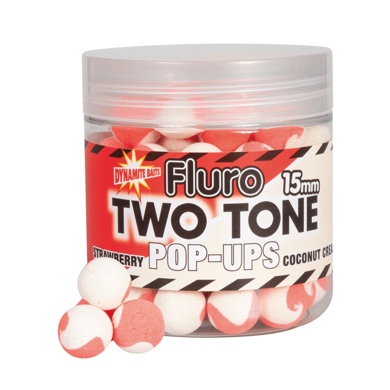 Fluro Two Tone Strawberry & Coconut Cream Pop-Ups 15mm