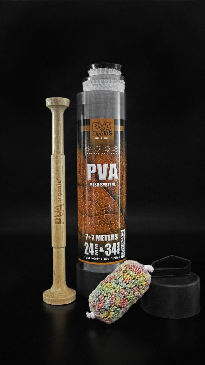 Katran PVA mesh system + wooden plunger 24+34mm-7+7m
