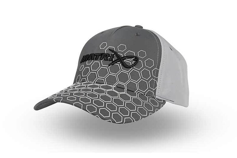 Matrix Hex Print Baseball Cap  - Grey