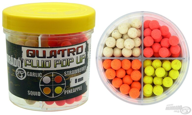  HALDORÁDÓ Quatro Fluo Pop Up Boilies 8 mm 