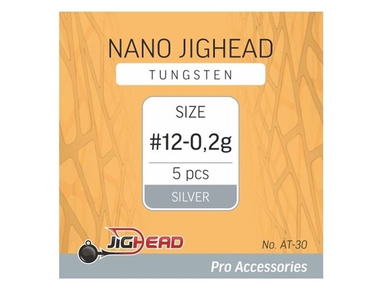 Volframinės avižėlės avižadrebiui Tungsten Nano JigHead Silver