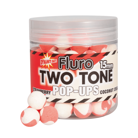 Fluro Two Tone Strawberry & Coconut Cream Pop-Ups 15mm