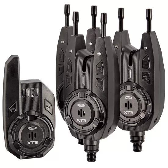 Signalizatoriai NGT XT-3 3pc Wireless Alarms - Adjustable Volume, Tone, Sensitivity with Receiver 