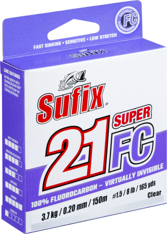 SUFIX Super 21 Fluorocarbon Clear 150m