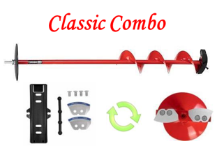 Ledo grąžtas su adapteriu TONAR Classic 130 mm