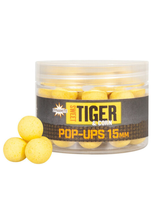 Boiliai Dynamite Baits Sweet Tiger & Corn Pop Ups 15mm