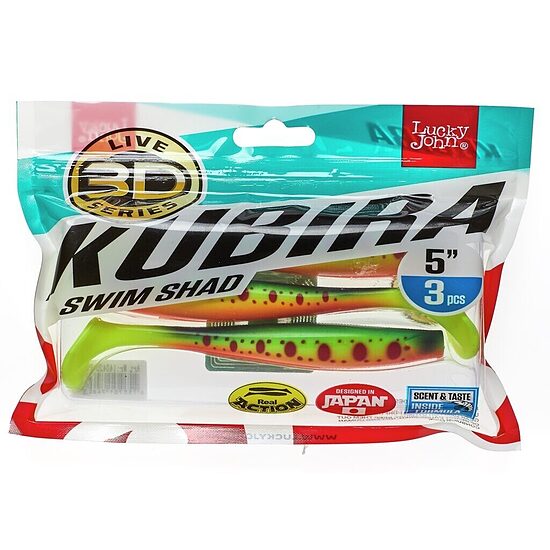 Guminukas Lucky John 3D Kubira Swim Shad 12,5 cm