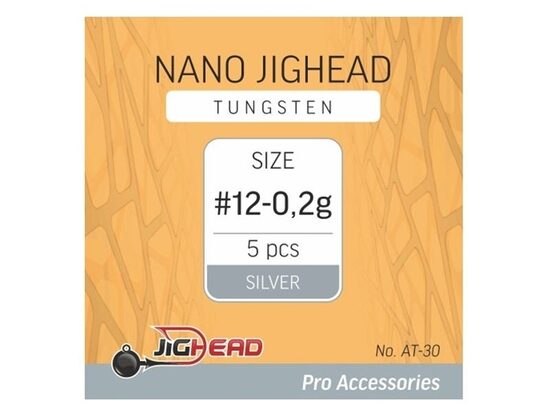 Volframinės avižėlės avižadrebiui Tungsten Nano JigHead Silver