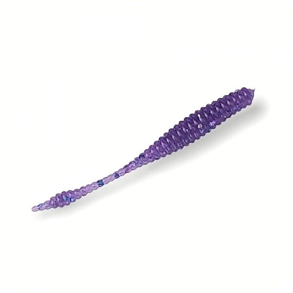 "Ribbed Leech" 45mm/1.8" 10vnt. Dark Violet
