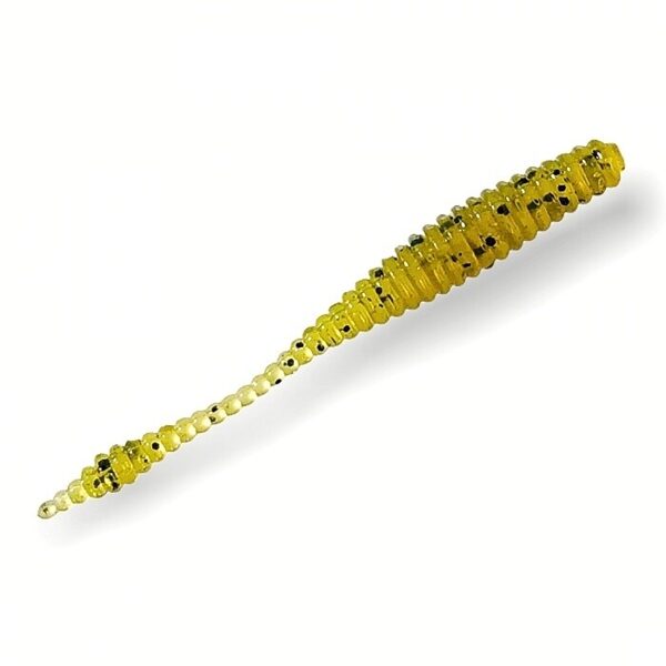 "Ribbed Leech" 45mm/1.8" 10vnt. Green Pumpkin