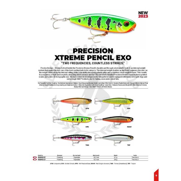 RAPALA PRECISION XTREME PENCIL EXO 10,7cm, 21g