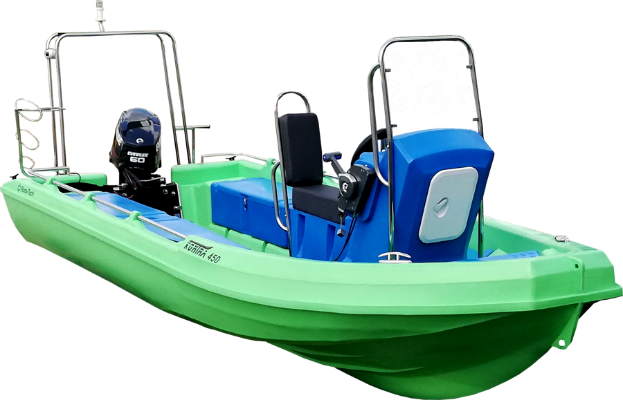 KONTRA 450 motor boat made of polyethylene, entertainment version.